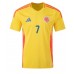 Colombia Luis Diaz #7 Replica Home Shirt Copa America 2024 Short Sleeve